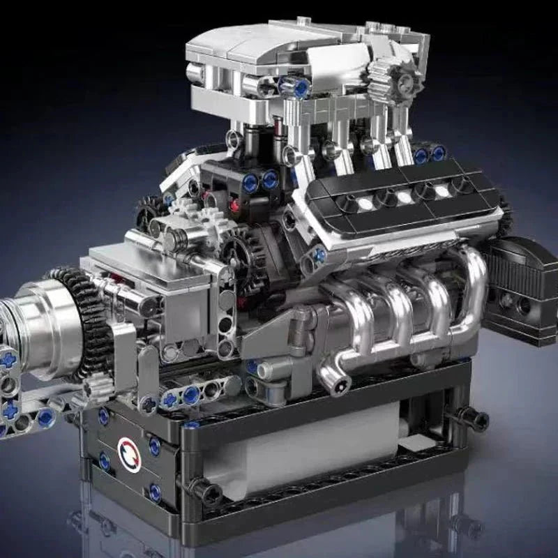 Brick MOC MCL Supercar V8 Engine | 737pcs - Brick Car Merchant