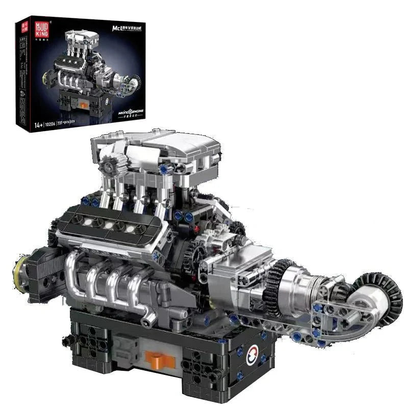 Brick MOC MCL Supercar V8 Engine | 737pcs - Brick Car Merchant