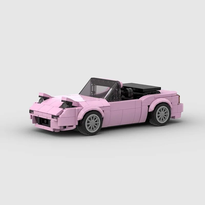 Brick MOC Mazda Miata | Pink Edition - Brick Car Merchant