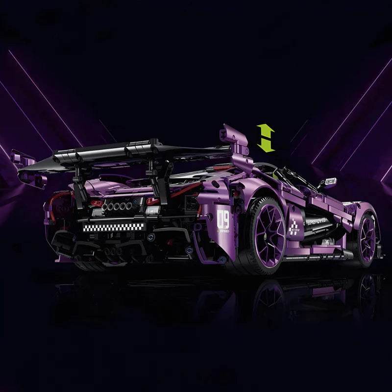 Brick MOC McLaren P1 GTR | Remote Control, Butterfly Doors, 3568 pcs - Brick Car Merchant