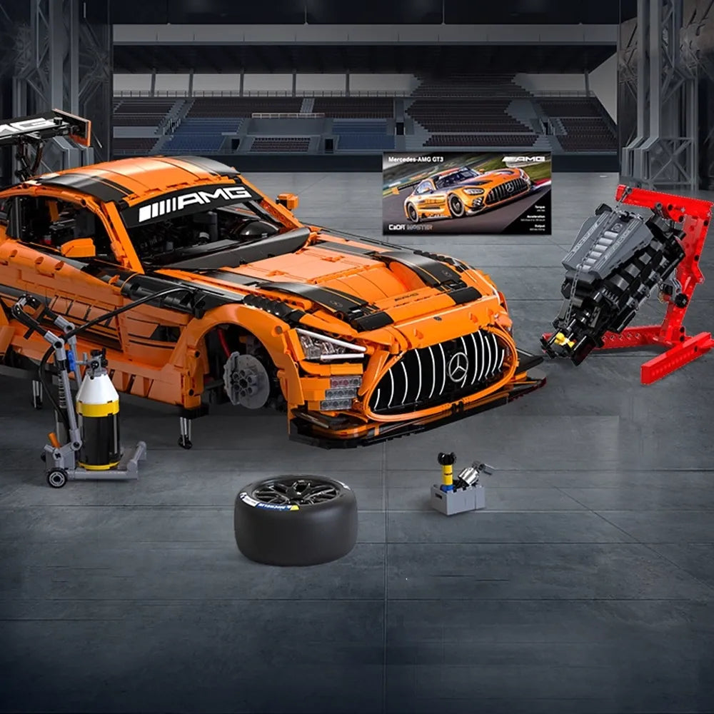 Brick MOC Mercedes AMG GT Black Series | 5466pcs - Brick Car Merchant