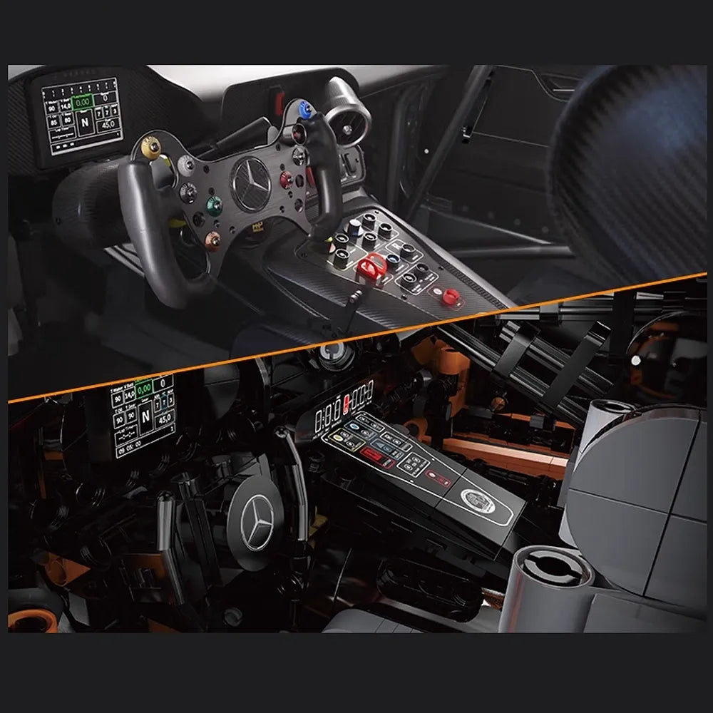 Brick MOC Mercedes AMG GT Black Series | 5466pcs - Brick Car Merchant