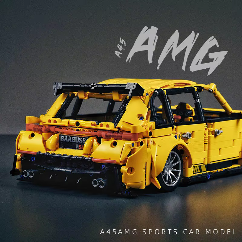 LEGO MOC Mercedes Benz A45S AMG | Opening Features, Realistic Brabus Kit, 1870 pcs - Brick Car Merchant