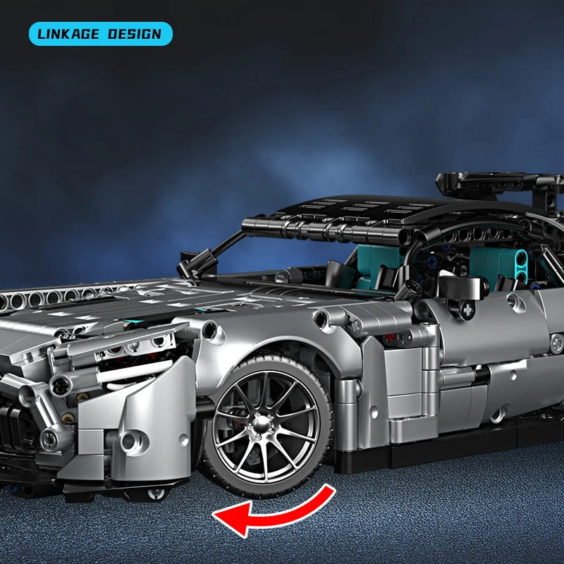 Brick MOC Mercedes Benz AMG GT 63 | 1466 pcs - Brick Car Merchant