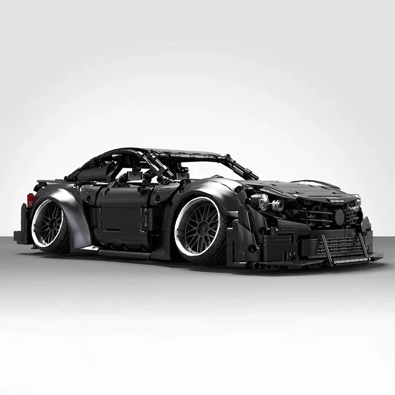 Brick MOC Mercedes Benz C63 AMG Shadow Edition | Stanced, 2267 pcs - Brick Car Merchant