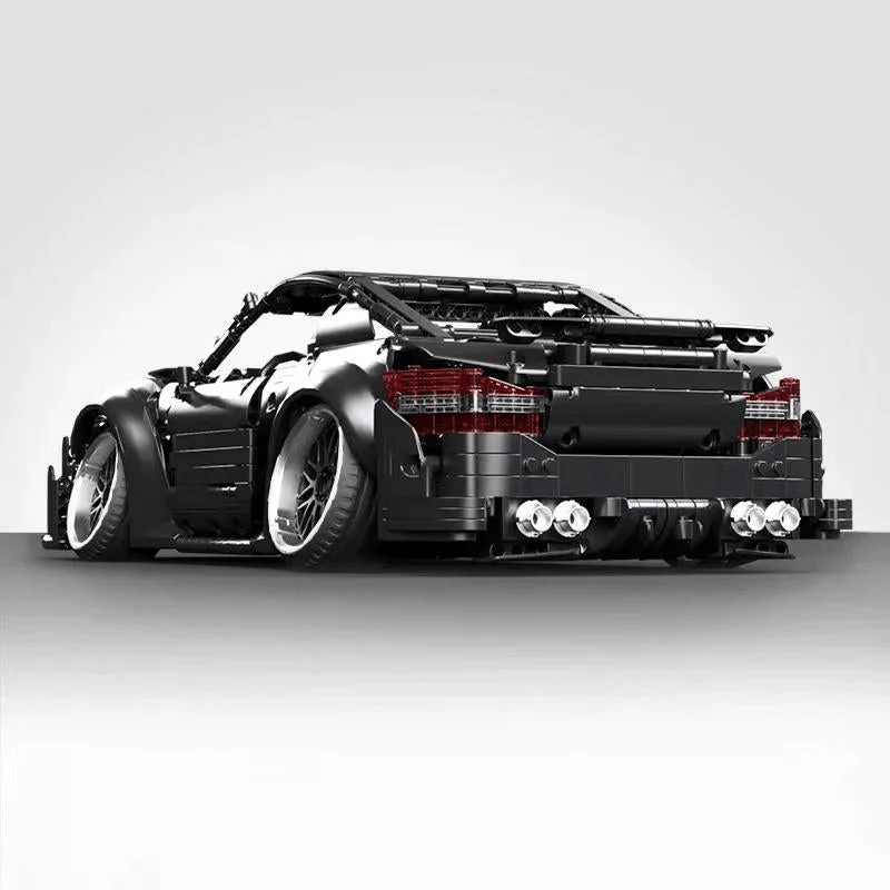 Brick MOC Mercedes Benz C63 AMG Shadow Edition | Stanced, 2267 pcs - Brick Car Merchant
