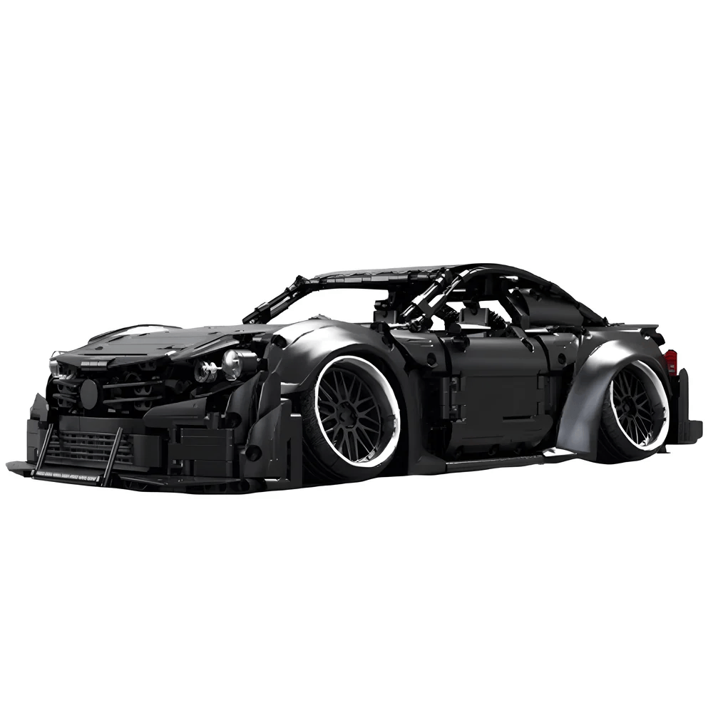 Brick MOC Mercedes Benz C63 AMG Shadow Edition | Stanced, 2267 pcs - Brick Car Merchant