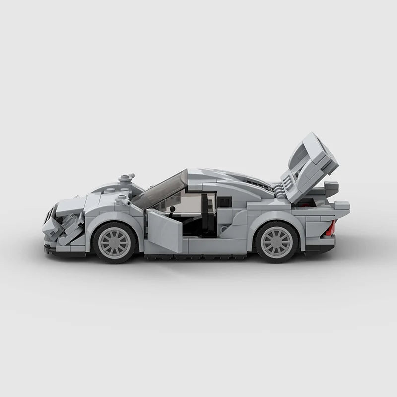 Brick MOC Mercedes Benz CLK GTR V2 - Brick Car Merchant