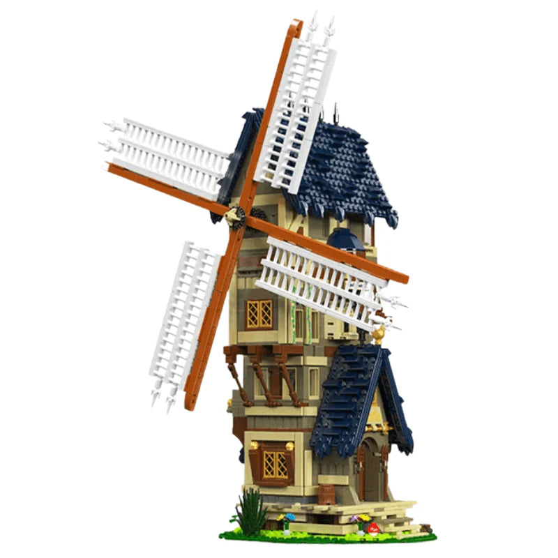 Brick MOC Middle Ages Windmill | 1583pcs - Brick Car Merchant