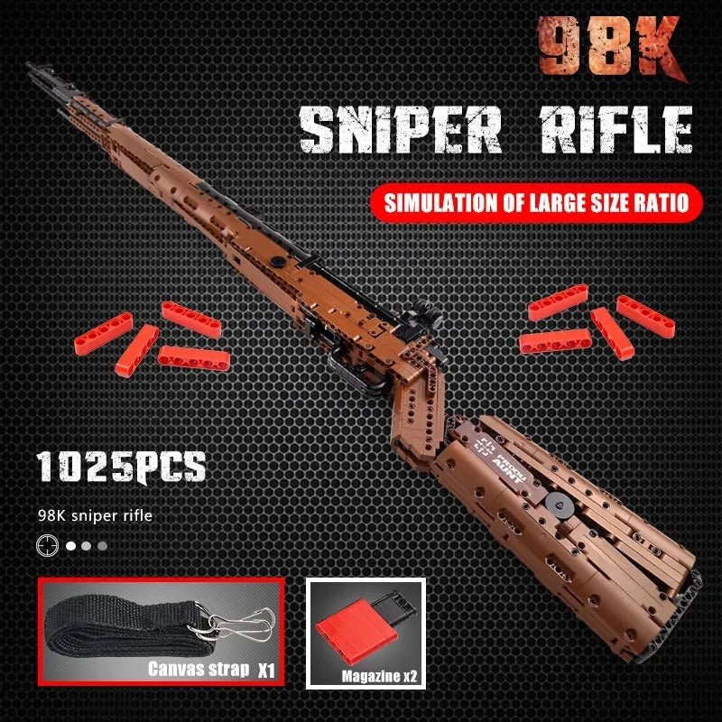 Brick MOC Military Mauser 98K | 1025pcs - Brick Car Merchant
