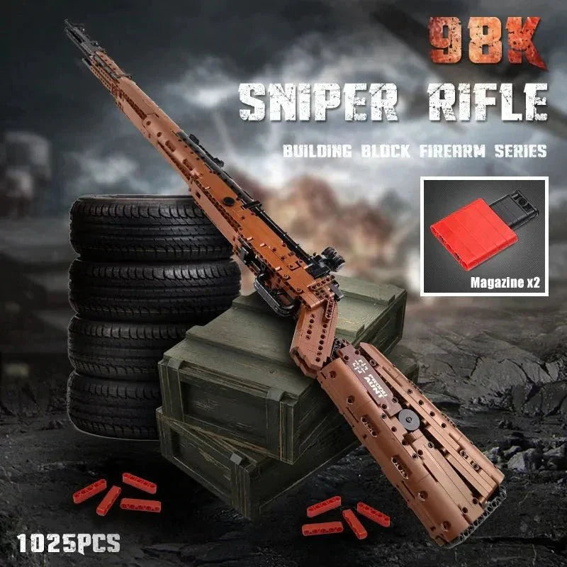 Brick MOC Military Mauser 98K | 1025pcs - Brick Car Merchant