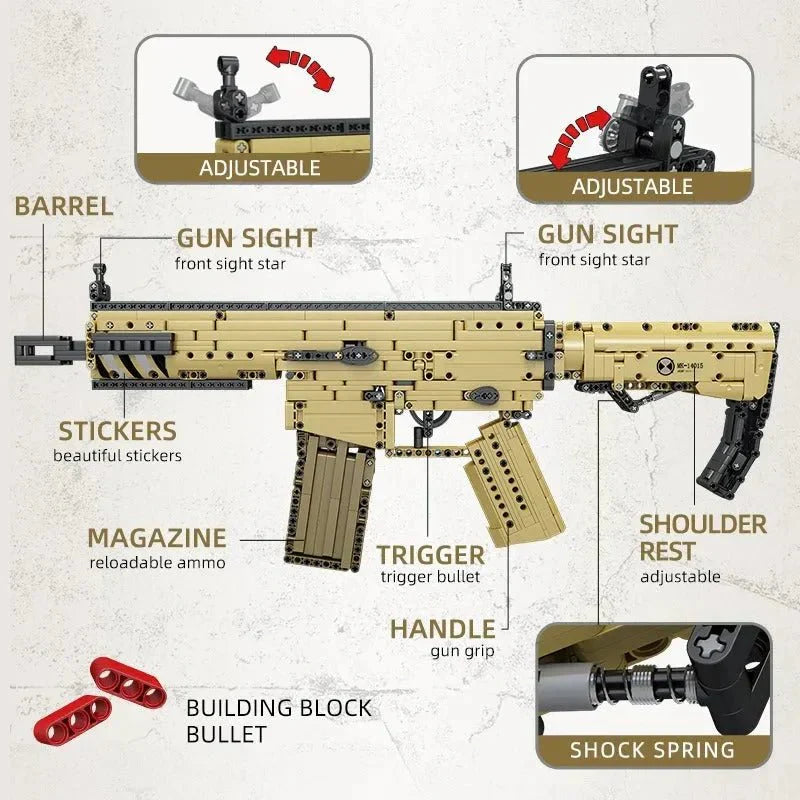 Brick MOC Military Scar | 1369pcs - Brick Car Merchant