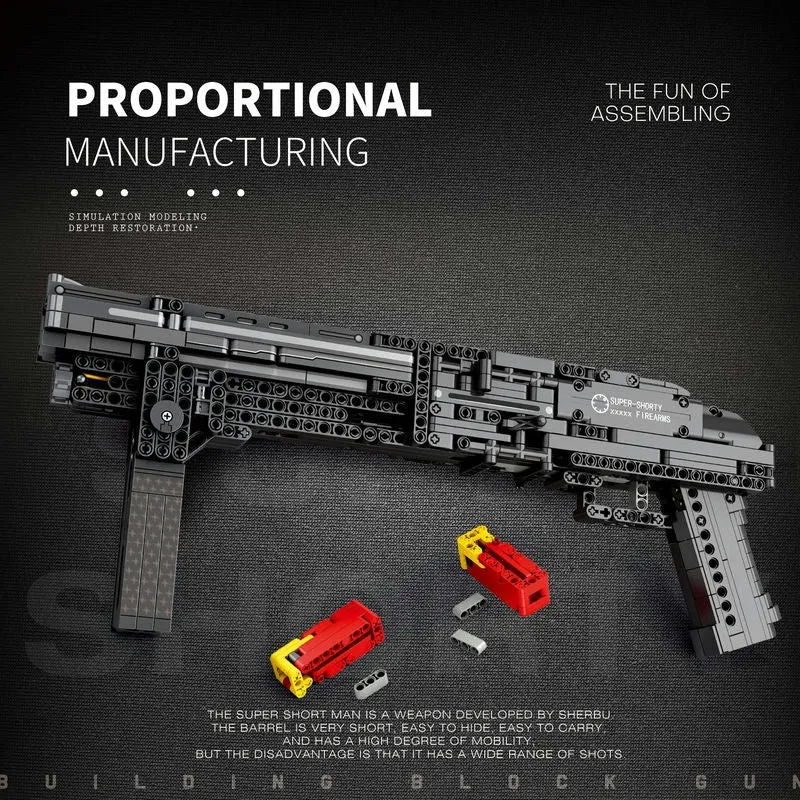 Brick MOC Military Super Shorty | 882pcs - Brick Car Merchant