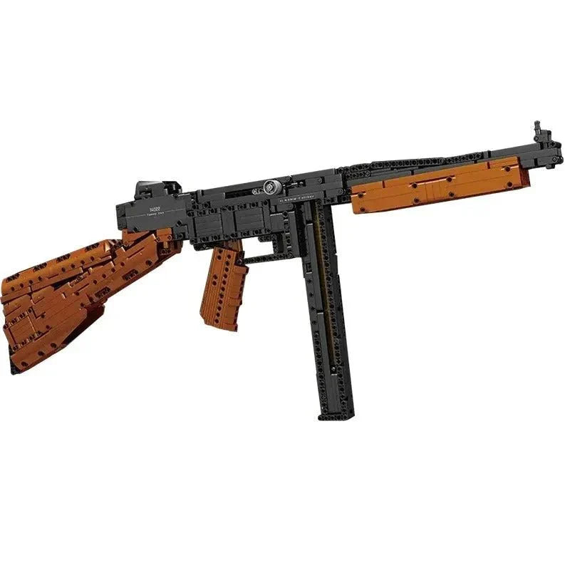 Brick MOC Military Thompson Sub Machine | 1208pcs - Brick Car Merchant