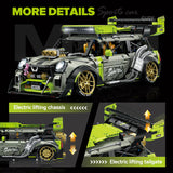 LEGO MOC Mini The British Bug | Remote Control, Electric Spray System, Electric Air Suspension, Electric Rear Wing, 2550 pcs - Brick Car Merchant