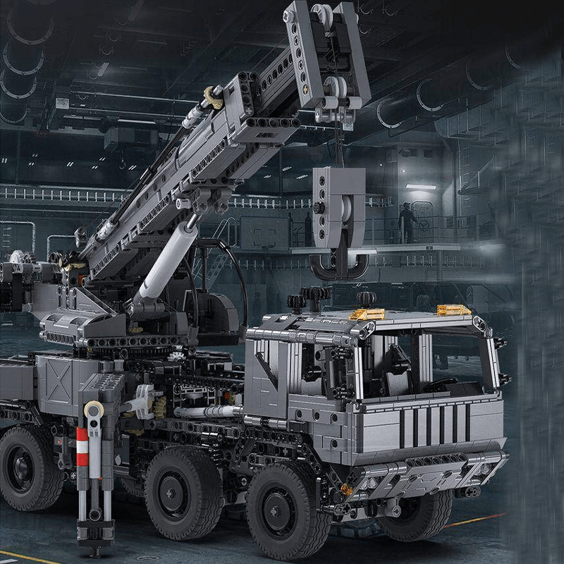 Brick MOC Mobile Crane Truck | 2686pcs - Brick Car Merchant