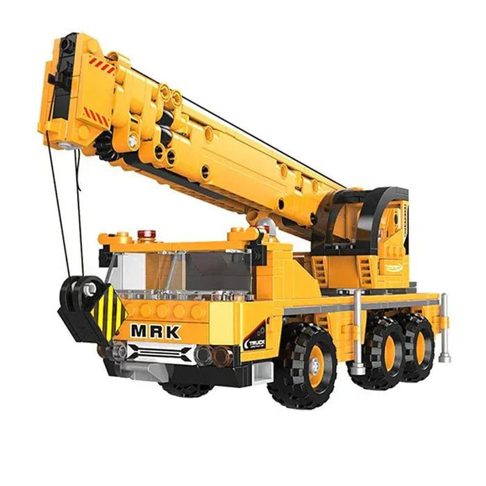 Brick MOC Mobile Crane Truck Model | 657pcs - Brick Car Merchant