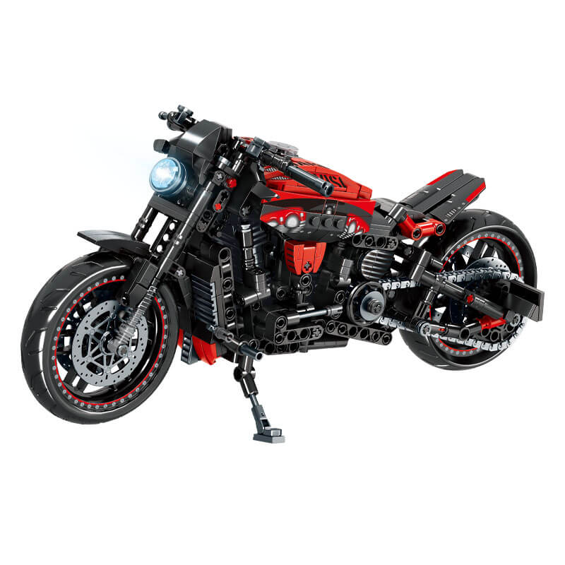 Brick MOC Modern Cruiser Motorcycle | 825pcs - Brick Car Merchant