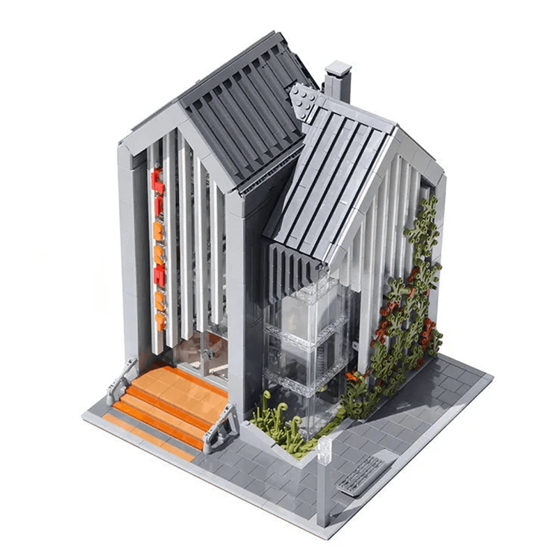 Brick MOC Modern Library | 2789pcs - Brick Car Merchant