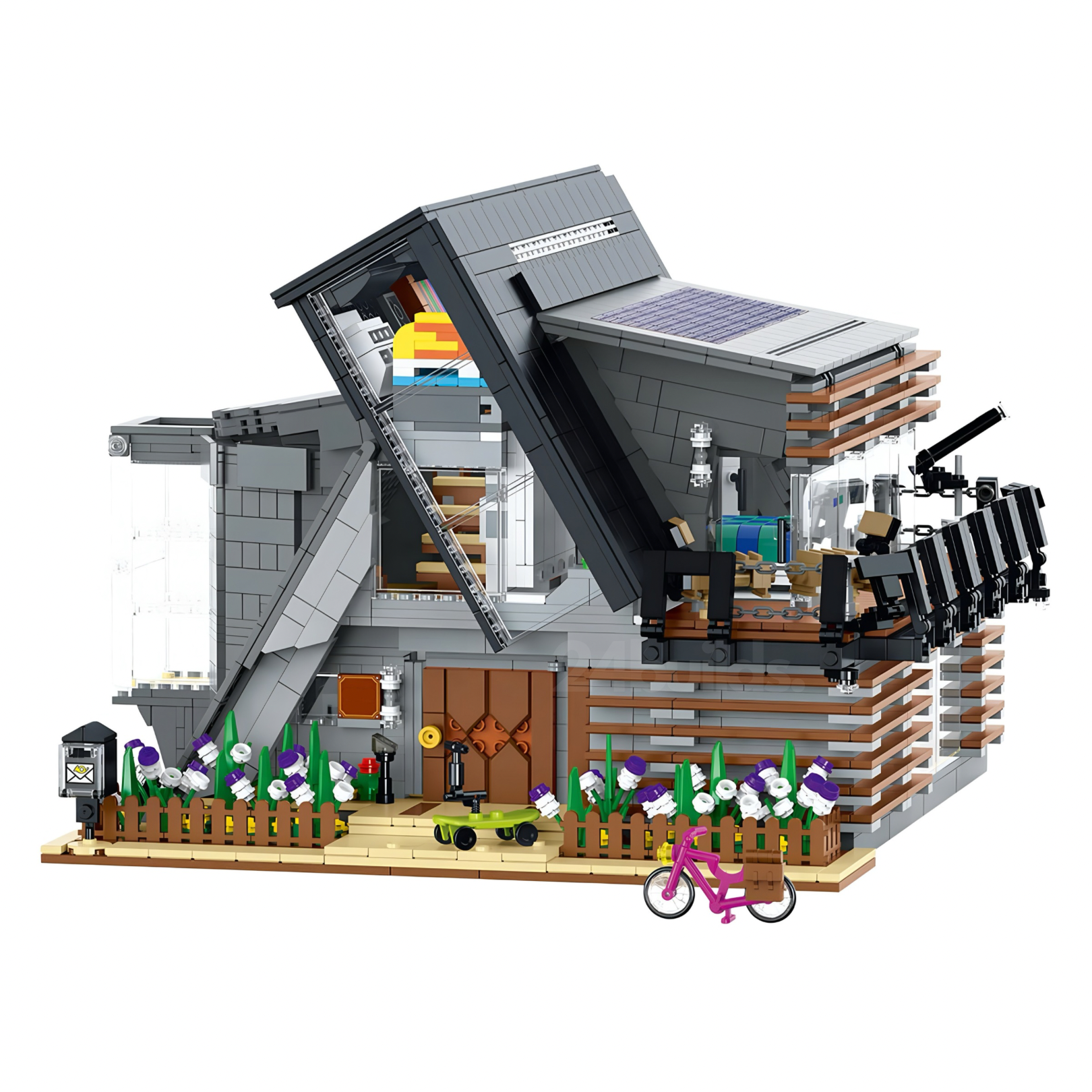 Brick MOC Modern Villa | 3832pcs - Brick Car Merchant