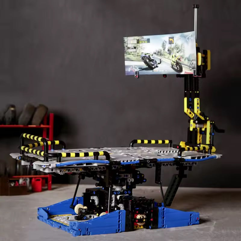 Brick MOC Motorcycle Simulation Test Bench | 1201pcs - Brick Car Merchant
