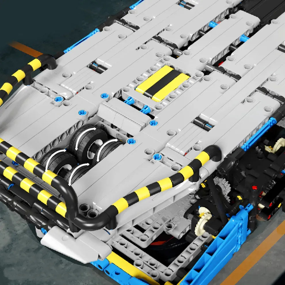 Brick MOC Motorcycle Simulation Test Bench | 1201pcs - Brick Car Merchant
