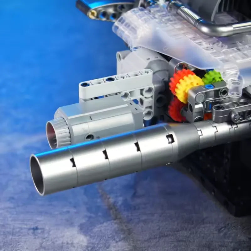 LEGO MOC American Motorcycle V-Twin Engine | 867pcs - Brick Car Merchant