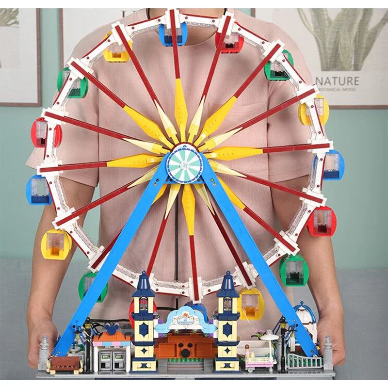 Brick MOC Motorised Ferris Wheel | 3835pcs - Brick Car Merchant