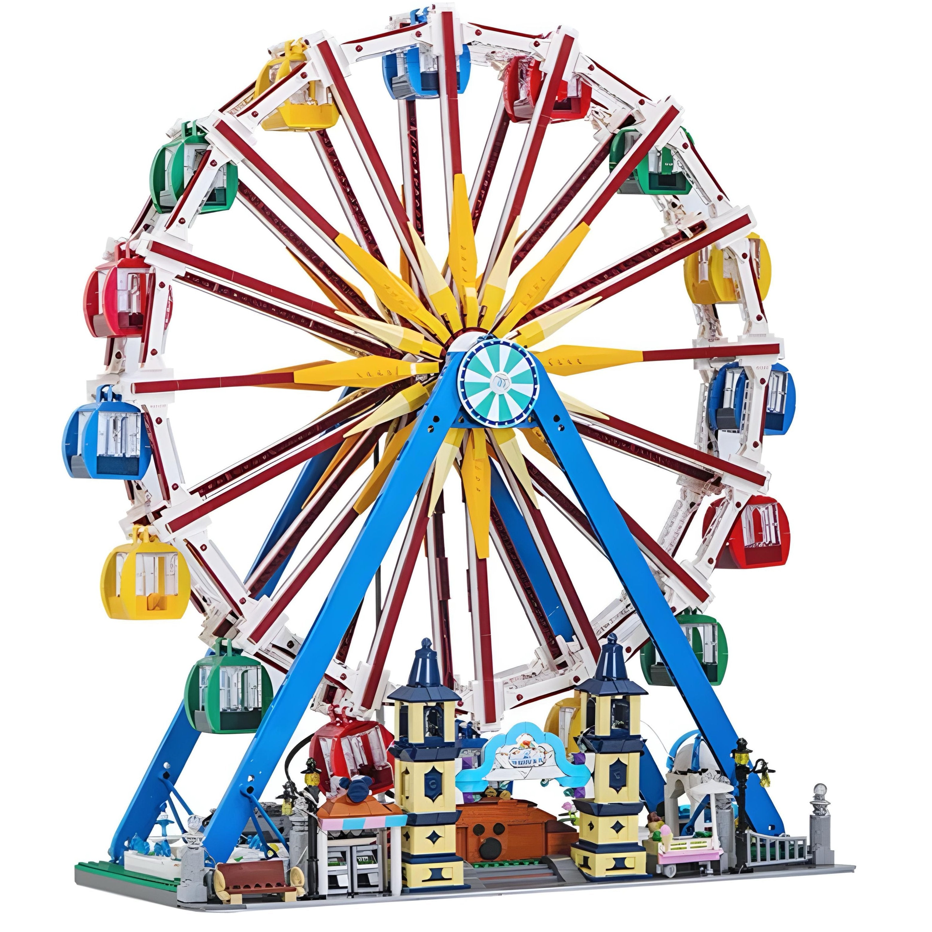 Brick MOC Motorised Ferris Wheel | 3835pcs - Brick Car Merchant