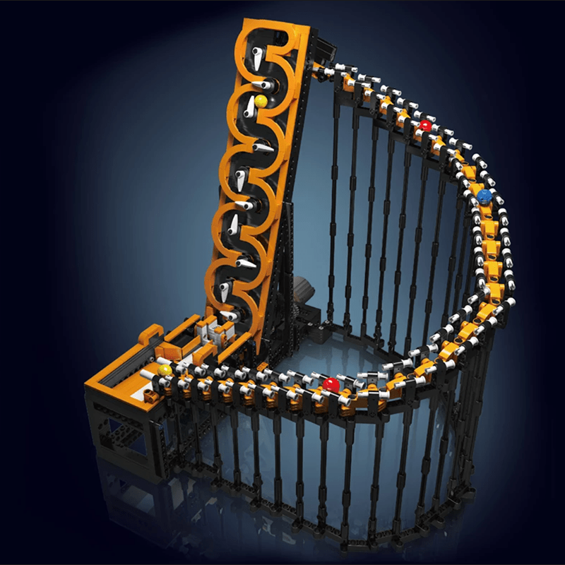 Brick MOC Motorised GBC Harp Track Marble Run | 1508pcs - Brick Car Merchant