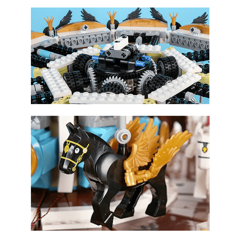 Brick MOC Motorised Merry Go Round | 5085pcs - Brick Car Merchant
