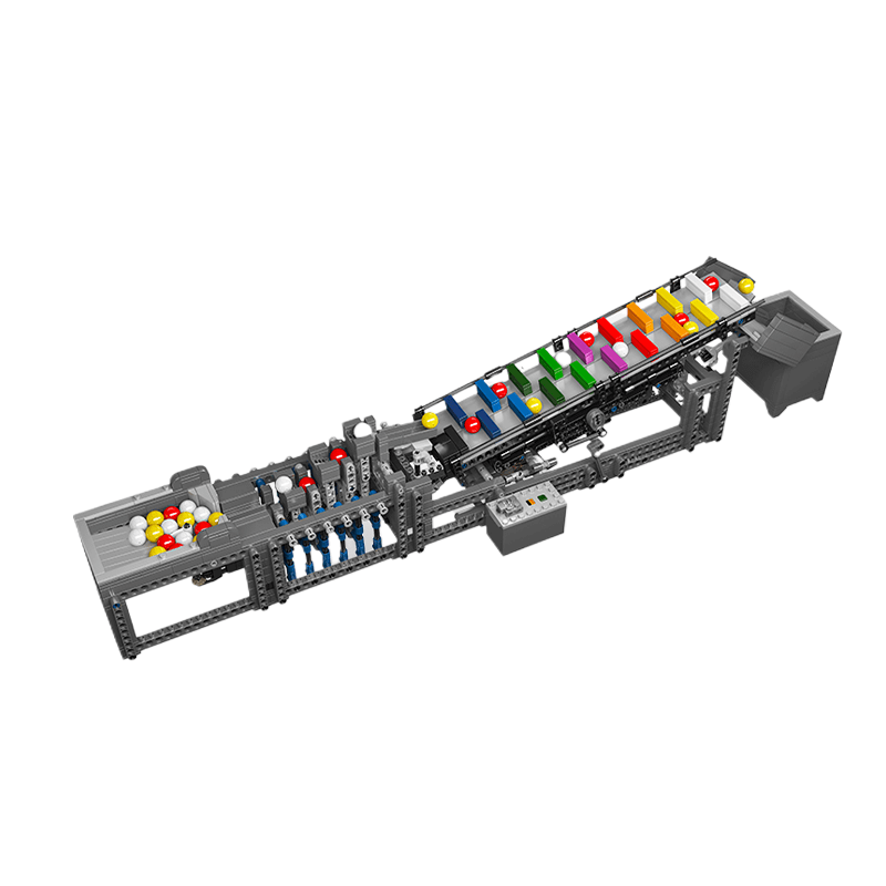 Brick MOC Motorised Rainbow Ladder GBC | 1280pcs - Brick Car Merchant