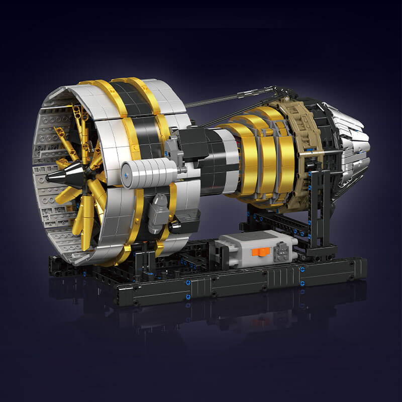 Brick MOC Motorised Turbine Engine | 2255pcs - Brick Car Merchant