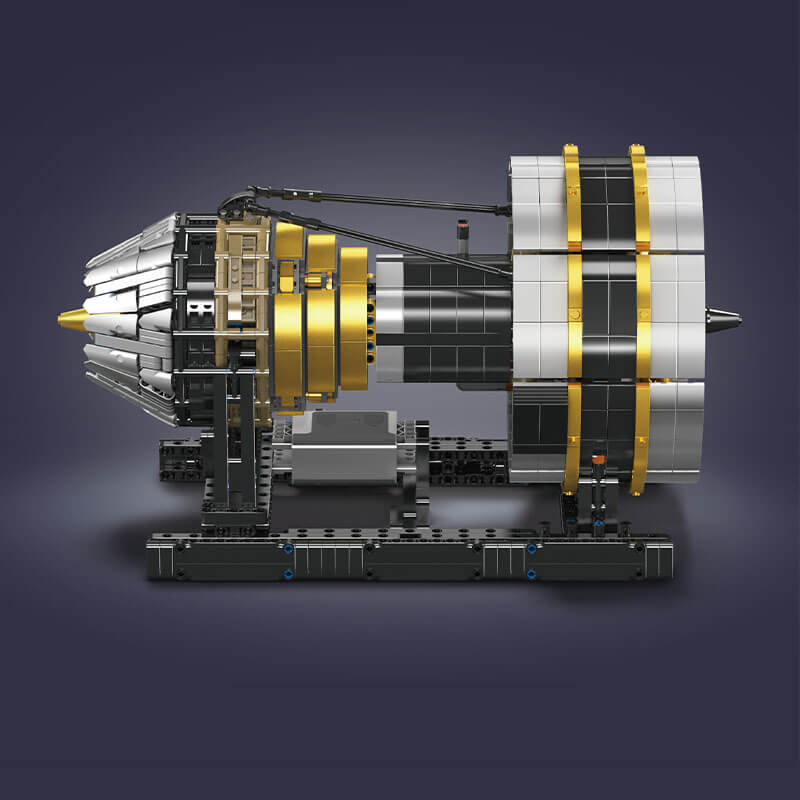 Brick MOC Motorised Turbine Engine | 2255pcs - Brick Car Merchant