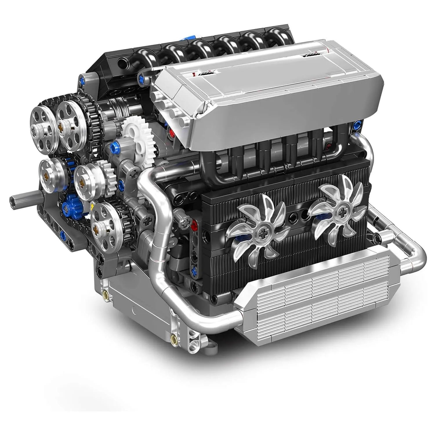 LEGO MOC Motorised Inline-6 German Engine | 744pcs - Brick Car Merchant