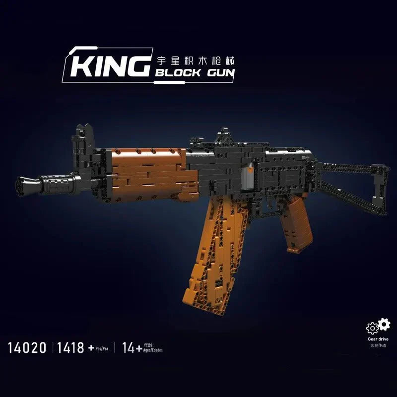 Brick MOC Motorized AK47 | 1418pcs - Brick Car Merchant