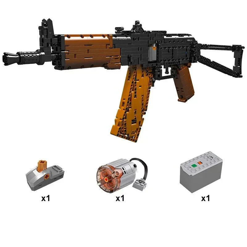 Brick MOC Motorized AK47 | 1418pcs - Brick Car Merchant