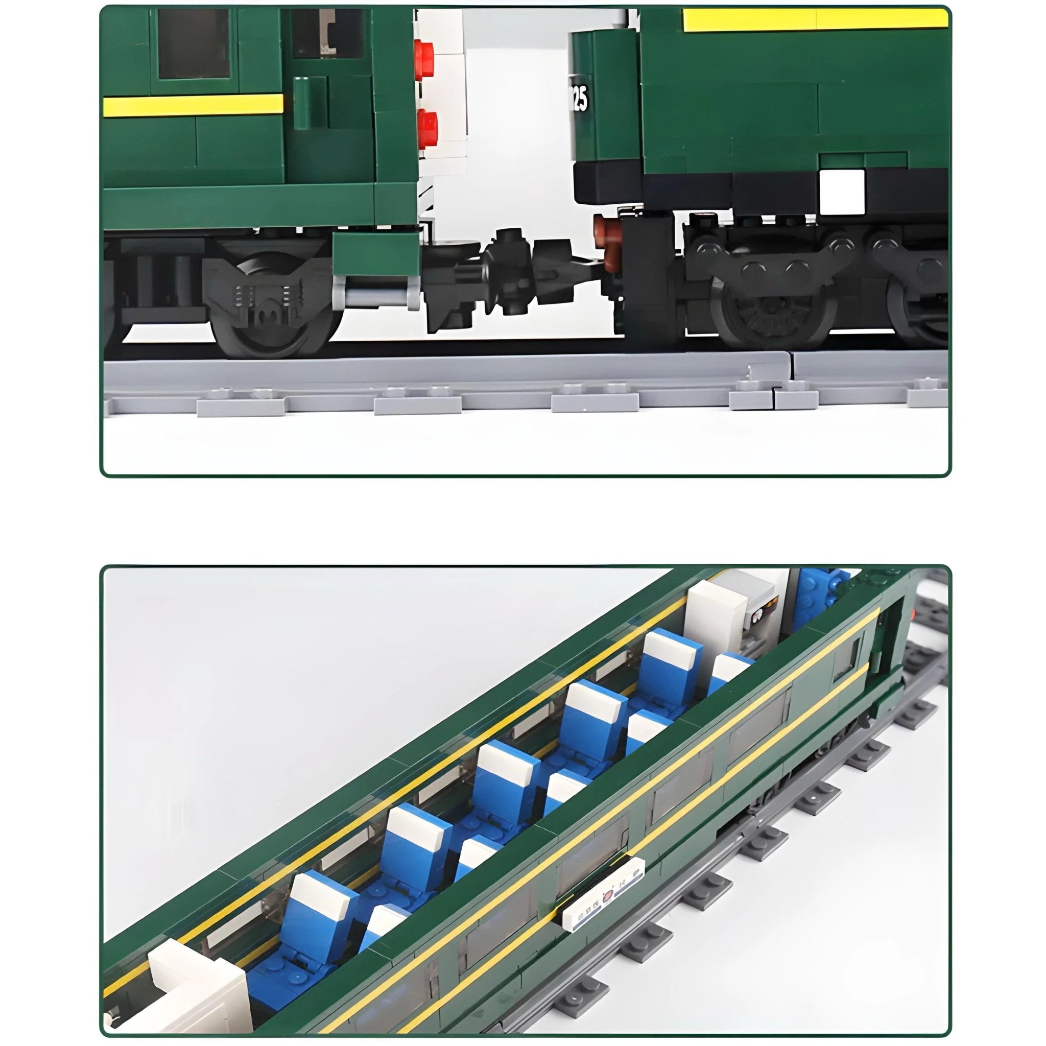 Brick MOC Motorized Diesel Locomotive | 2085pcs - Brick Car Merchant