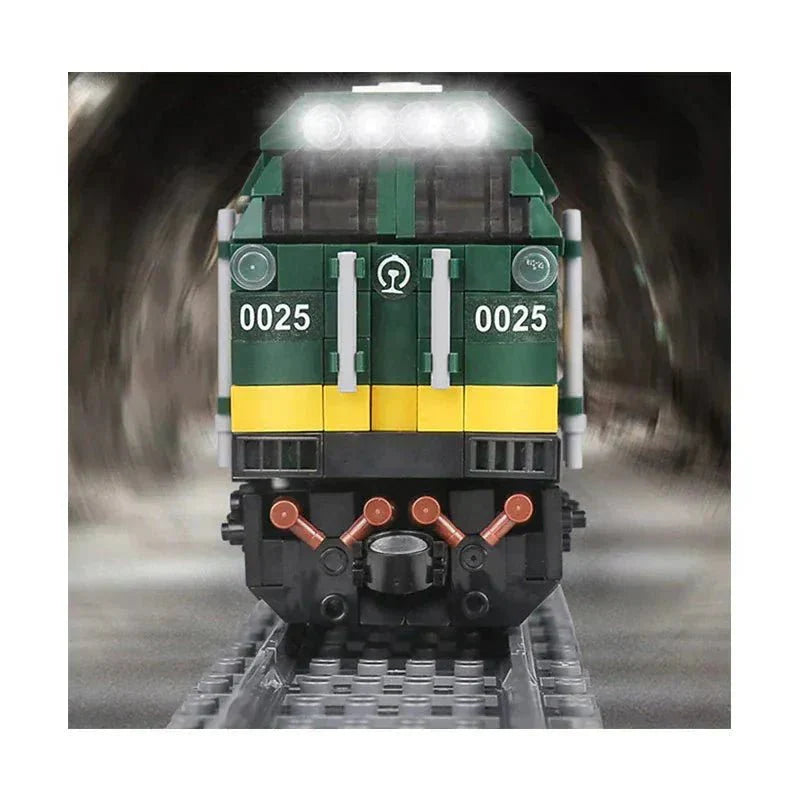 Brick MOC Motorized Diesel Locomotive | 2085pcs - Brick Car Merchant