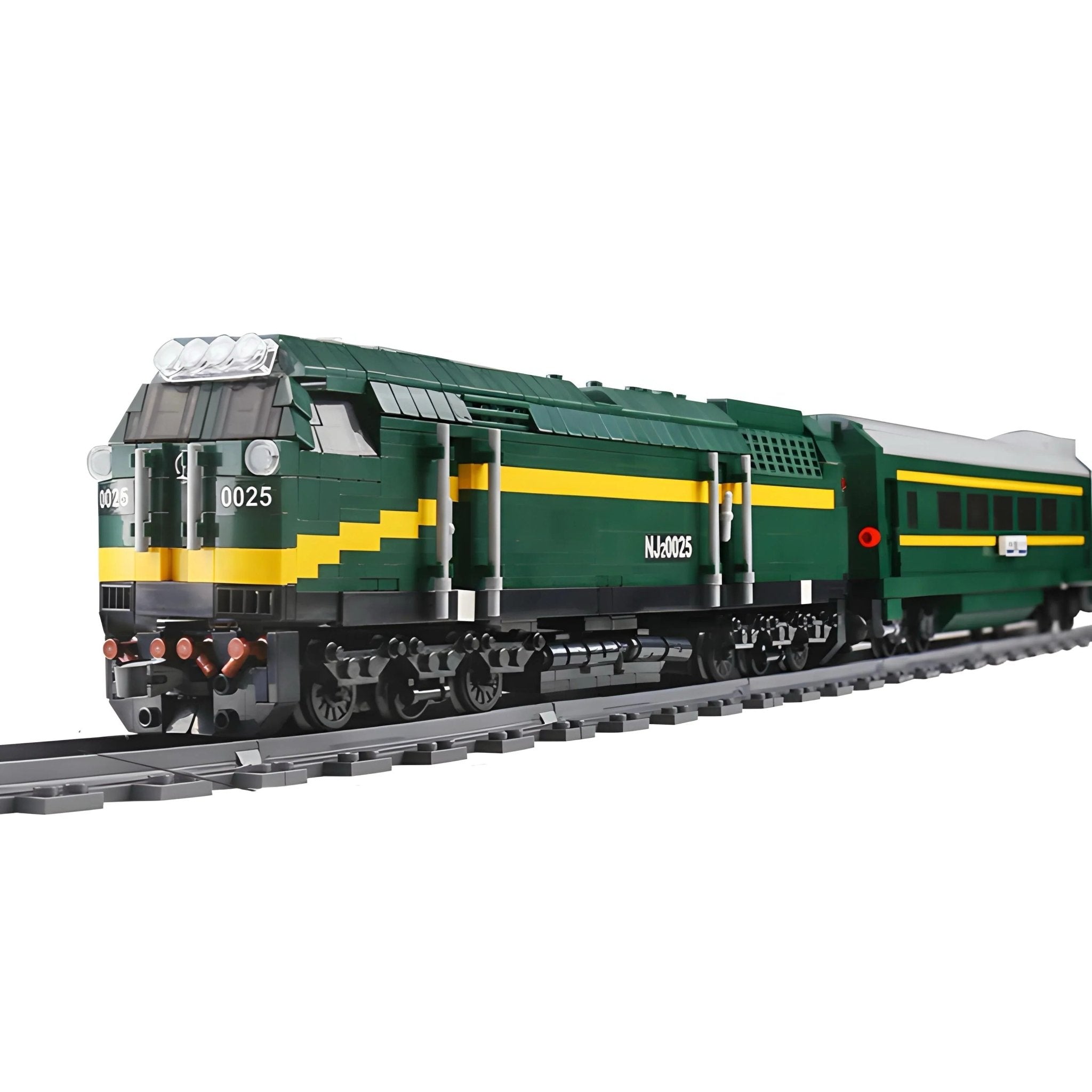 Brick MOC Motorized Diesel Locomotive | 2085pcs - Brick Car Merchant
