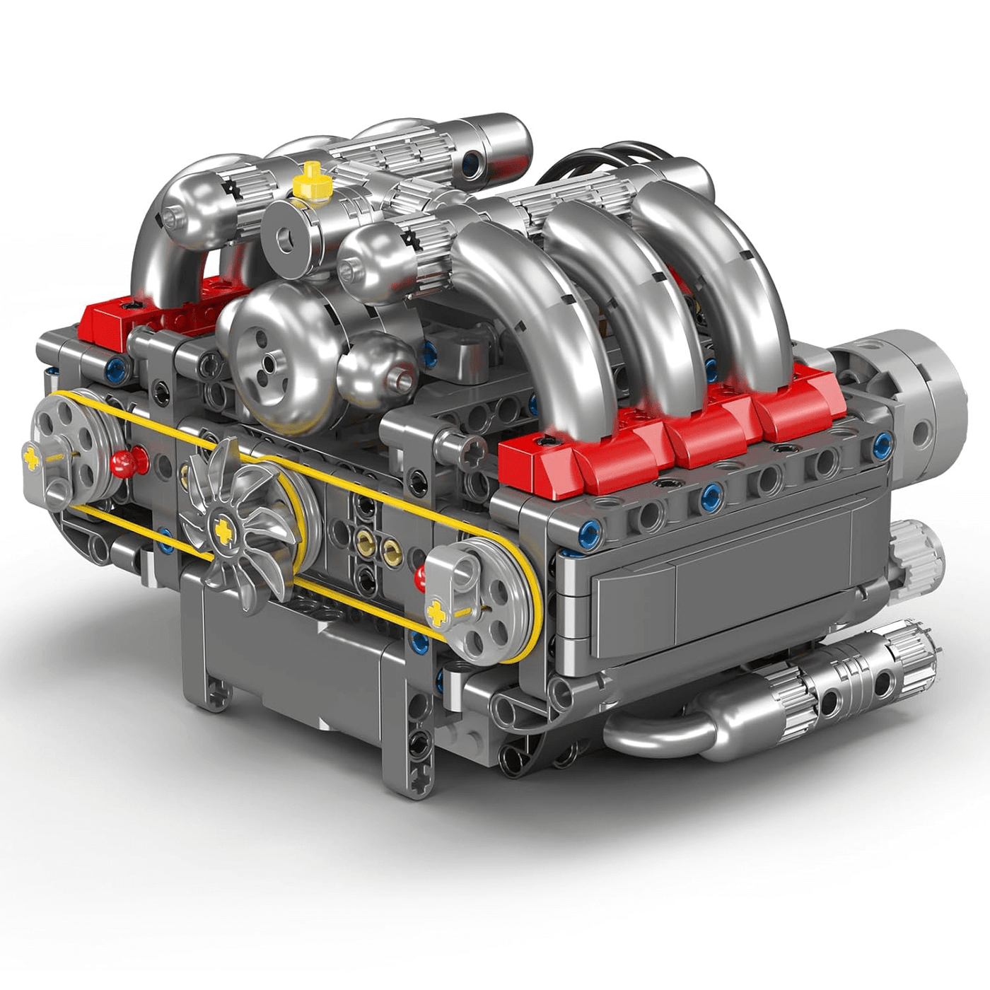 Brick MOC Motorized Flat-6 Boxer Engine | 608pcs - Brick Car Merchant