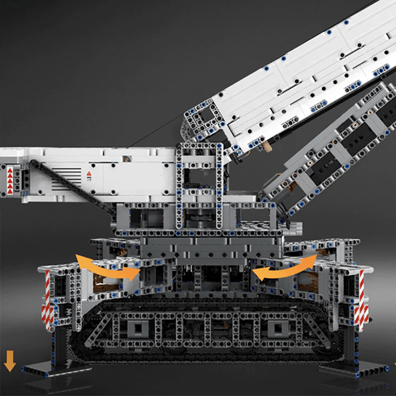 Brick MOC Motorized Heavy-Duty Crane | 4000pcs - Brick Car Merchant