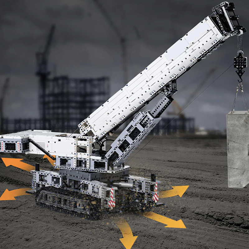 Brick MOC Motorized Heavy-Duty Crane | 4000pcs - Brick Car Merchant