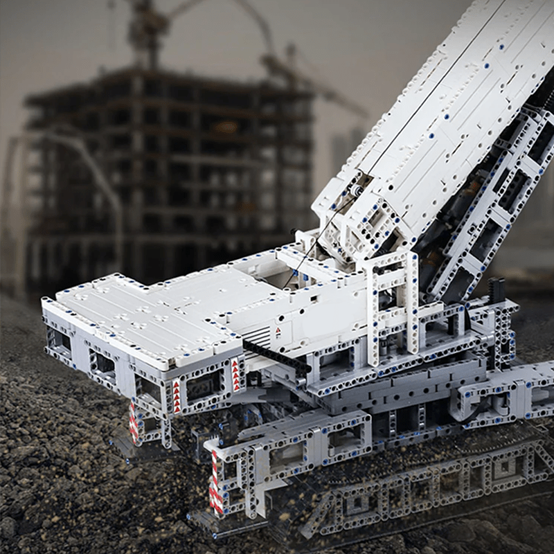 Brick MOC Motorized Heavy-Duty Crane | 4000pcs - Brick Car Merchant