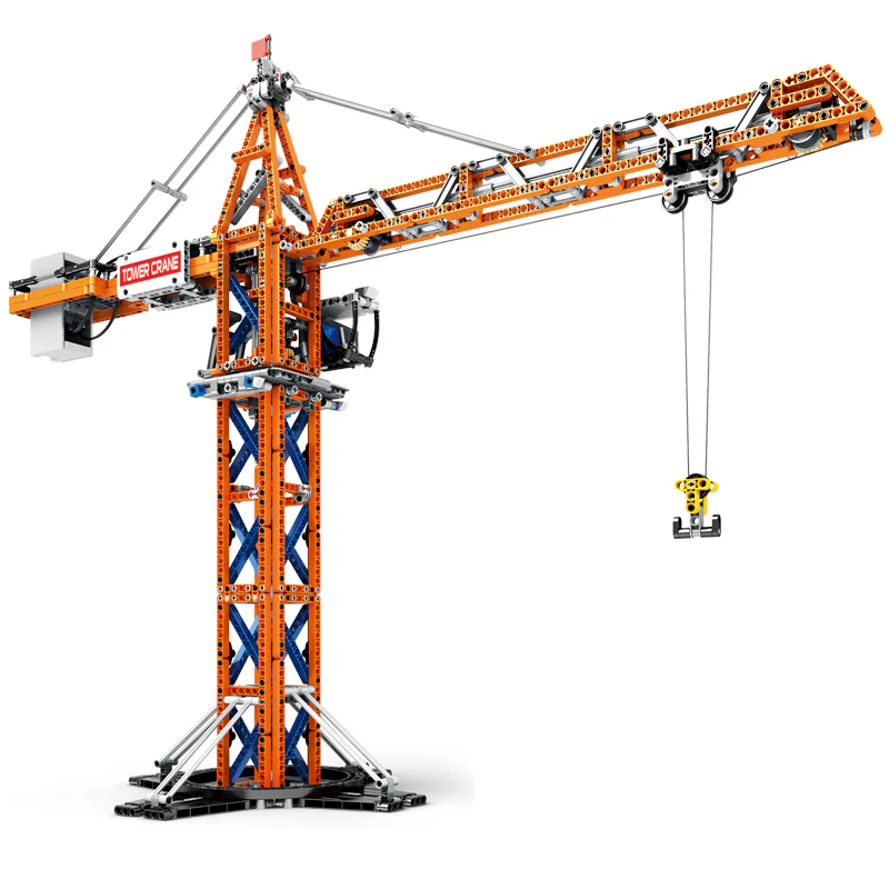 Brick MOC Motorized Tower Crane | 1287pcs - Brick Car Merchant