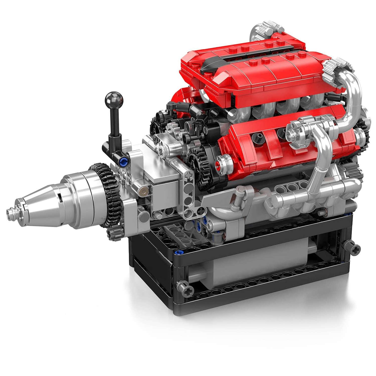 Brick MOC Motorized V8 Supercar Engine | 749pcs - Brick Car Merchant