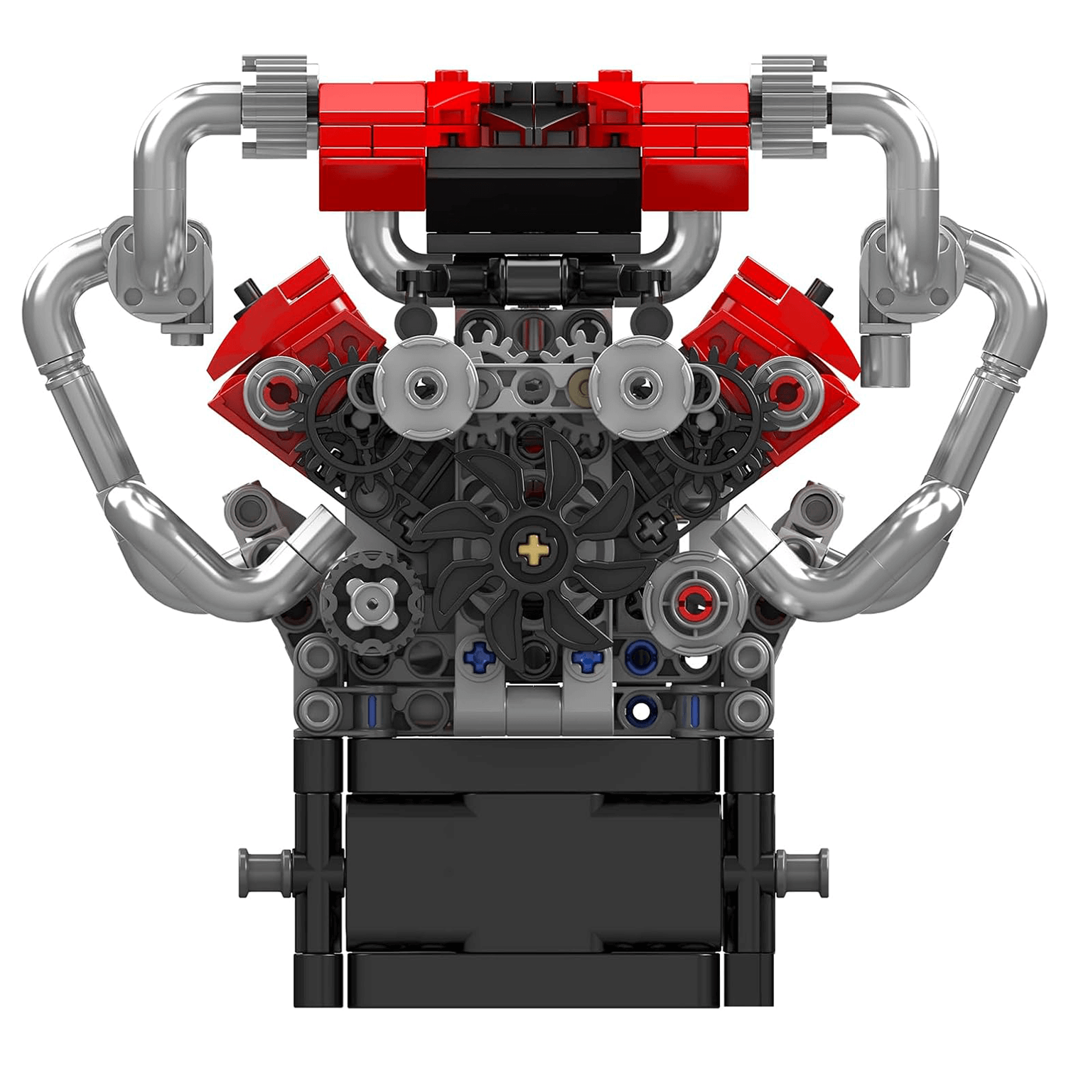 Brick MOC Motorized V8 Supercar Engine | 749pcs - Brick Car Merchant