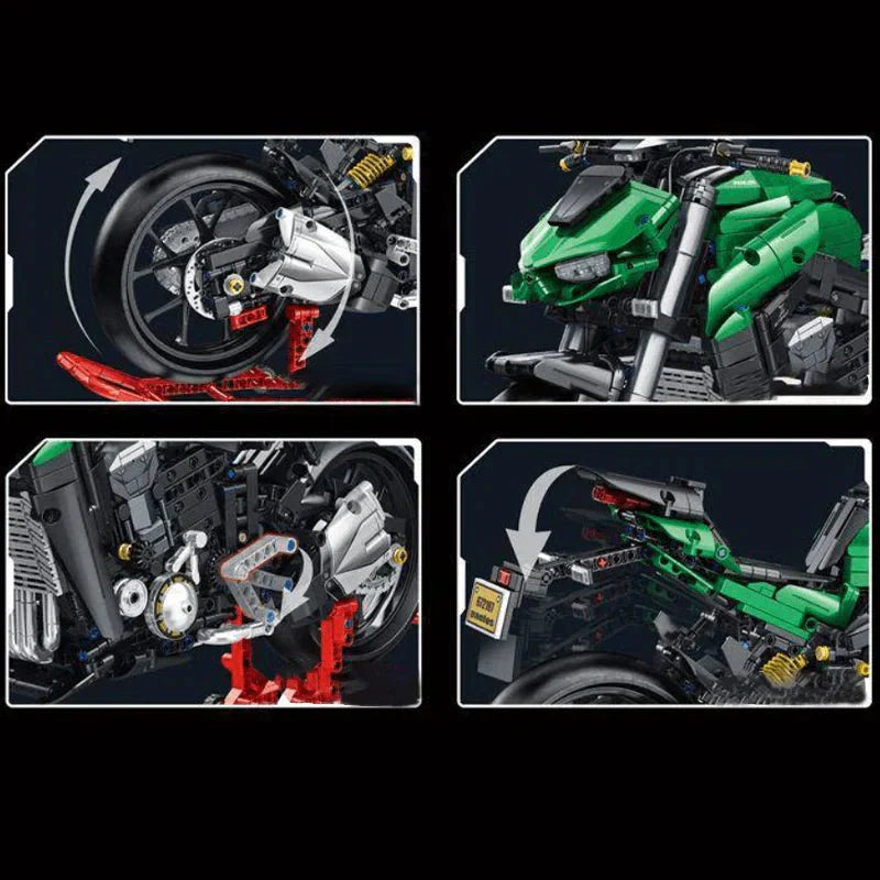 Brick MOC Naked Sport Bike R | 2088pcs - Brick Car Merchant