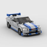 LEGO MOC Nissan GTR R34 - Brick Car Merchant