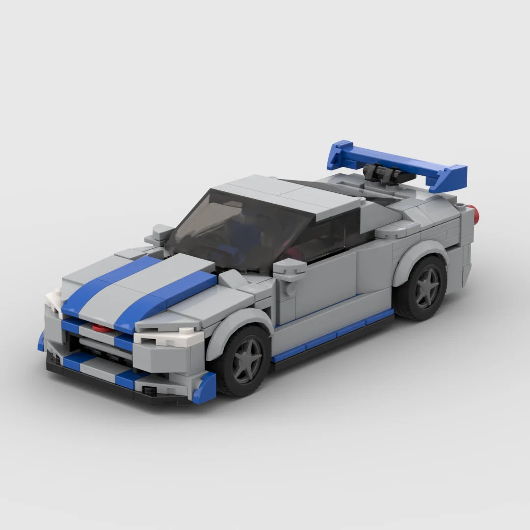 Brick MOC Nissan GTR R34 - Brick Car Merchant